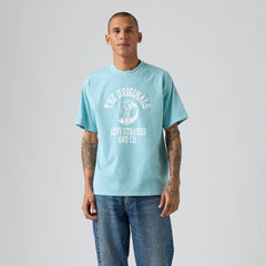 Relaxed Fit Vintage Graphic T-Shirt - The Originals Forget Me Not - Blue