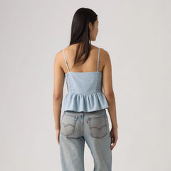 Monet Blouse - Soft Current - Light Wash