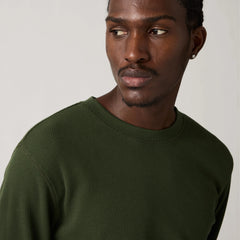 Long-Sleeve Standard Fit Thermal Shirt - Green - Green