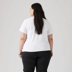 Perfect Logo T-Shirt (Plus Size) - Plus Two Horse Brigh - White