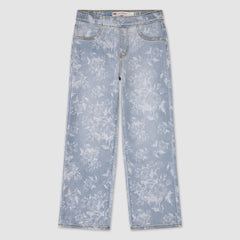 Pull On Wide Leg Pants Big Girls 7-16 - This and That - Light Blue