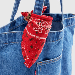 Bandana Bag Charm - Bubble - Red