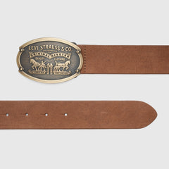 Billy Plaque Belt - Bison - Brown