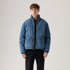 Briggs Short Puffer Jacket - Morning Jazz - Dark Wash