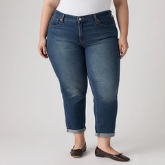 Boyfriend Women's Jeans (Plus Size) - Working Late Plus - Medium Wash