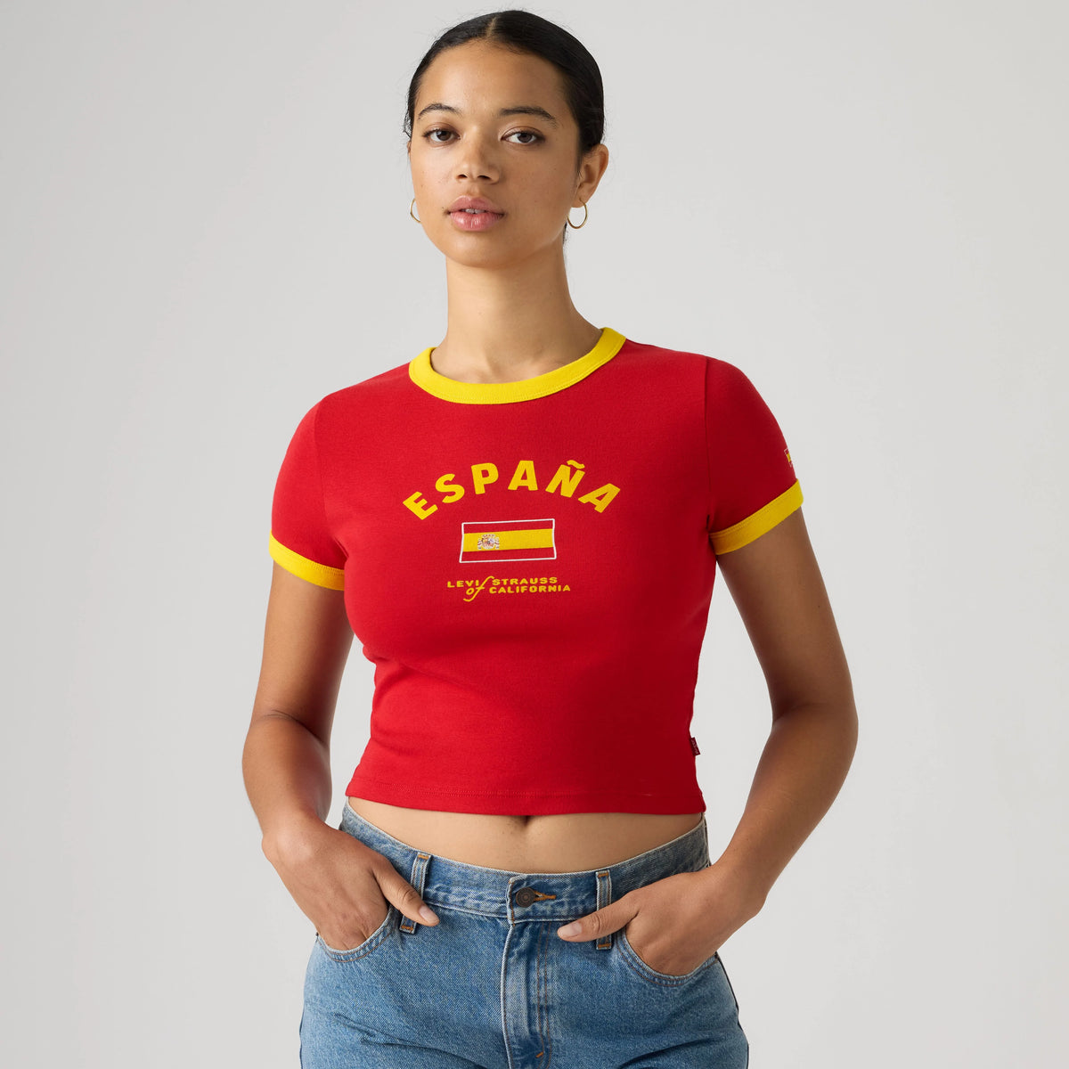 España Mini Ringer Tee - España - Multi-Color