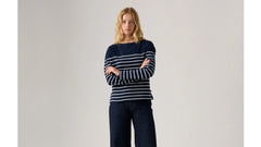 Marin Striped Top - Navy Blazer - Blue