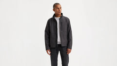 Soft Shell Stand Collar Jacket - Graphite Heather - Grey