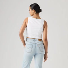 Teagan Blouse - Mini Eyelet Bright W - White