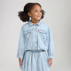 Bubble Denim Toddler 2T-4T Trucker Jacket - Wow Me Over - Light Wash