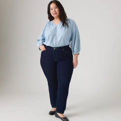 314 Shaping Straight Fit Women's Jeans (Plus Size) - Darkest Sky - Dark Wash