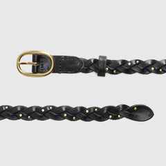 Taylor Braided Belt - Caviar - Black
