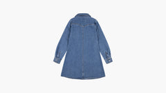 Western Denim Shirt Dress Little Girls 4-6x - Drew me In - Blue