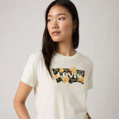 Graphic Logo Favorite Short Sleeve Tee - P2_Peony Print Bw Fi - White