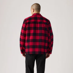 Lightweight Shacket - Red Buffalo Check - Red