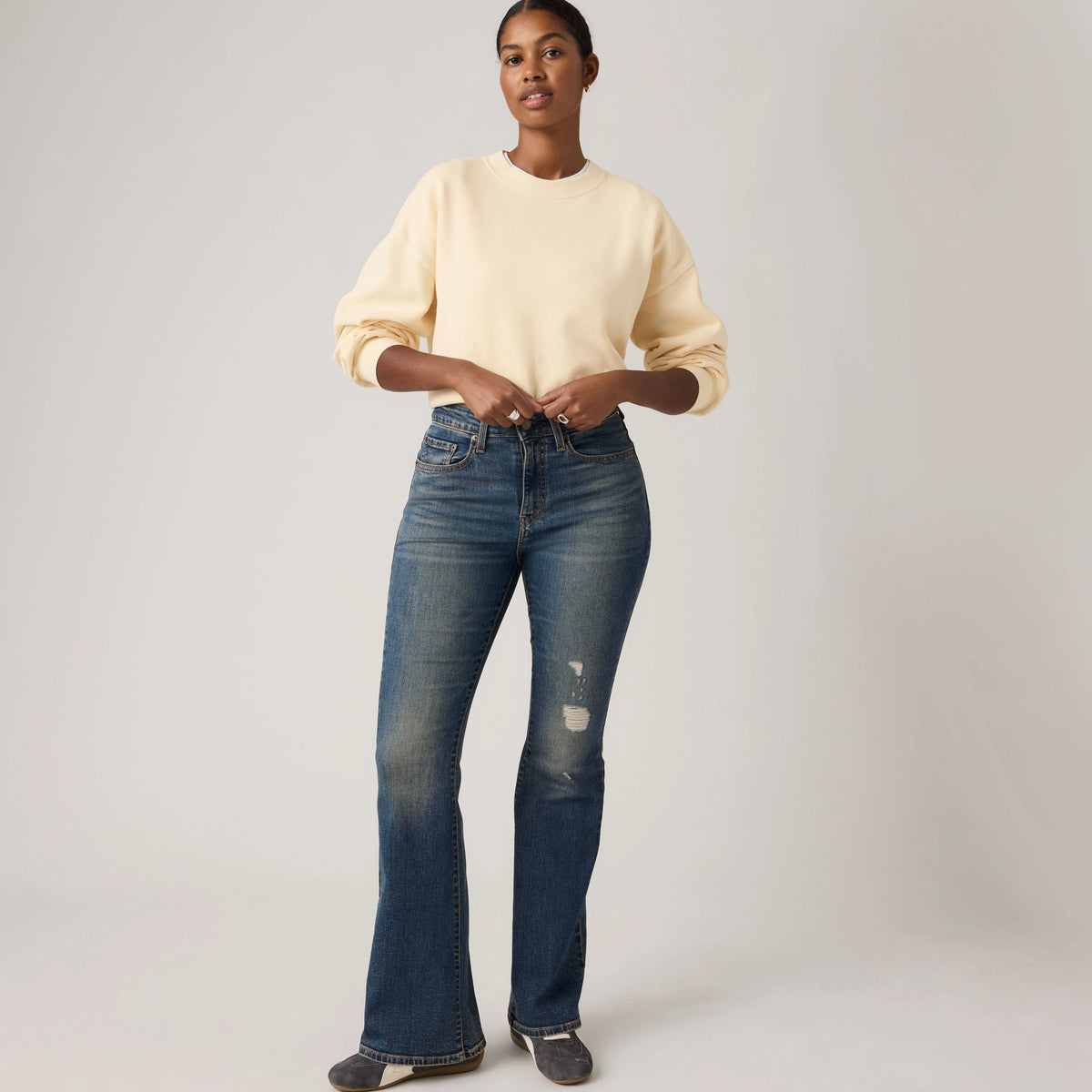 726 High-Rise Flare Women's Jeans - Fated Love - Dark Wash