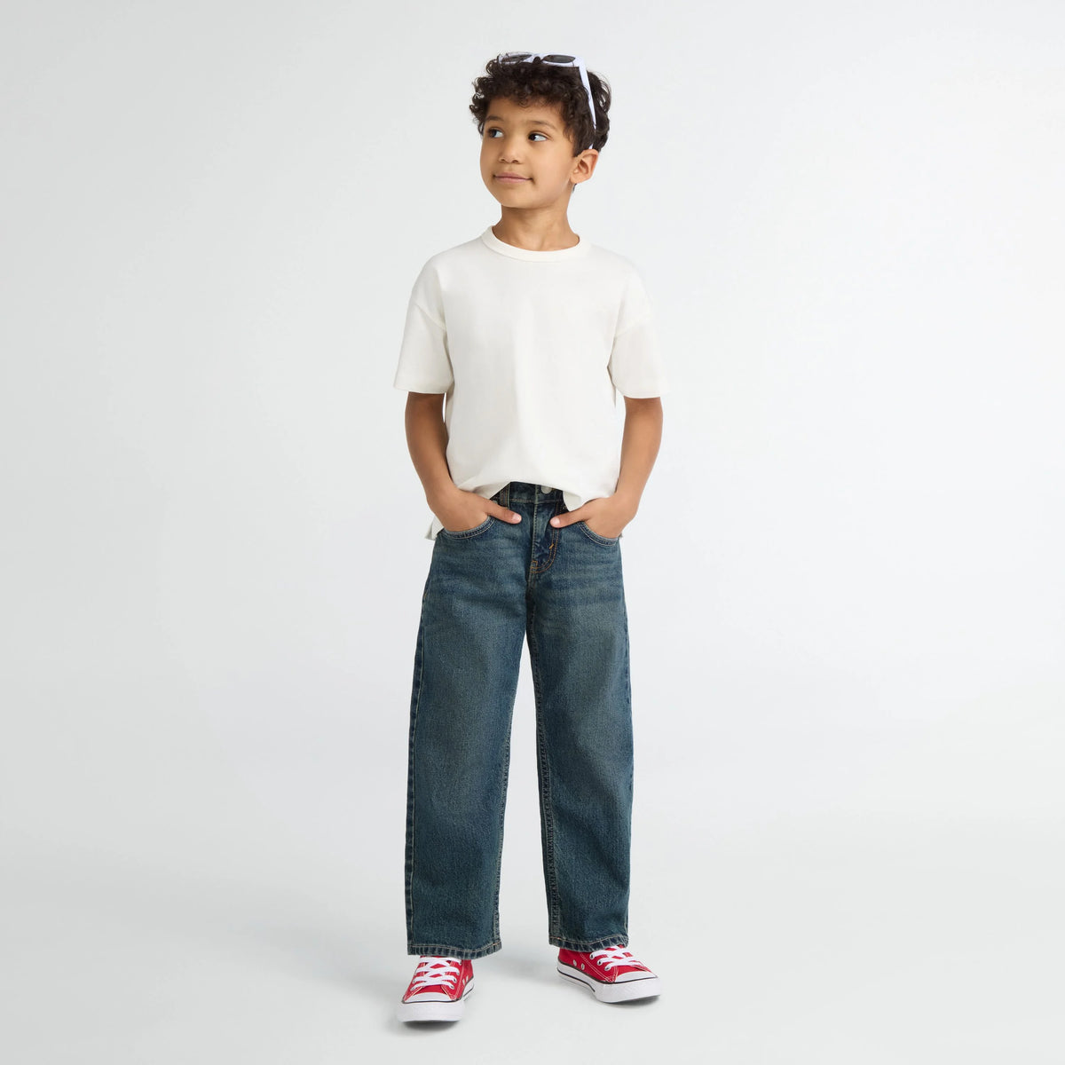 565™ Loose Straight Little Boys 4-7 Jeans - Cash - Medium Wash
