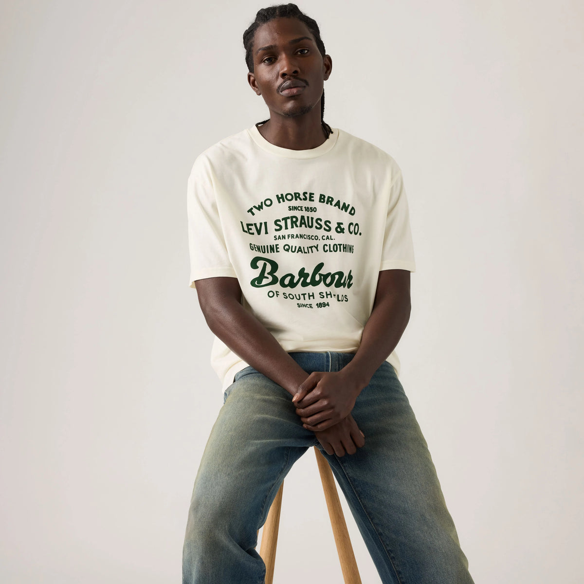 Levi's® x Barbour Graphic Tee - Whisper White