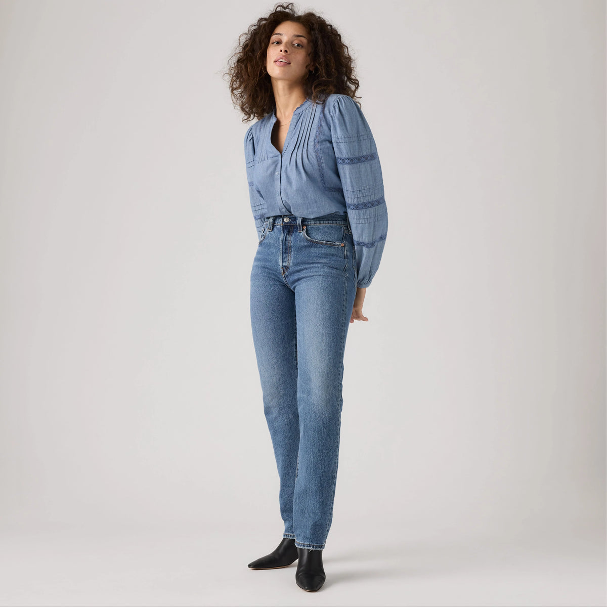 501® Original Fit Women's Jeans - Worn In Medium Indigo - Medium Wash