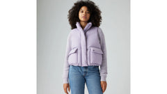Western Bubble Puffer Vest - Heirloom Lilac - Purple