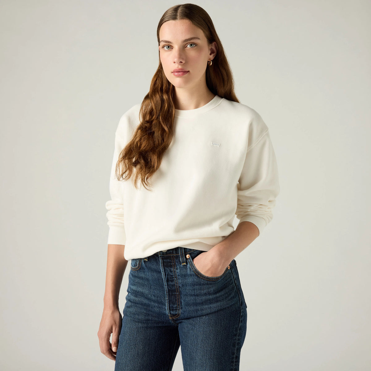 Everyday Sweatshirt - Sugar Swizzle - White