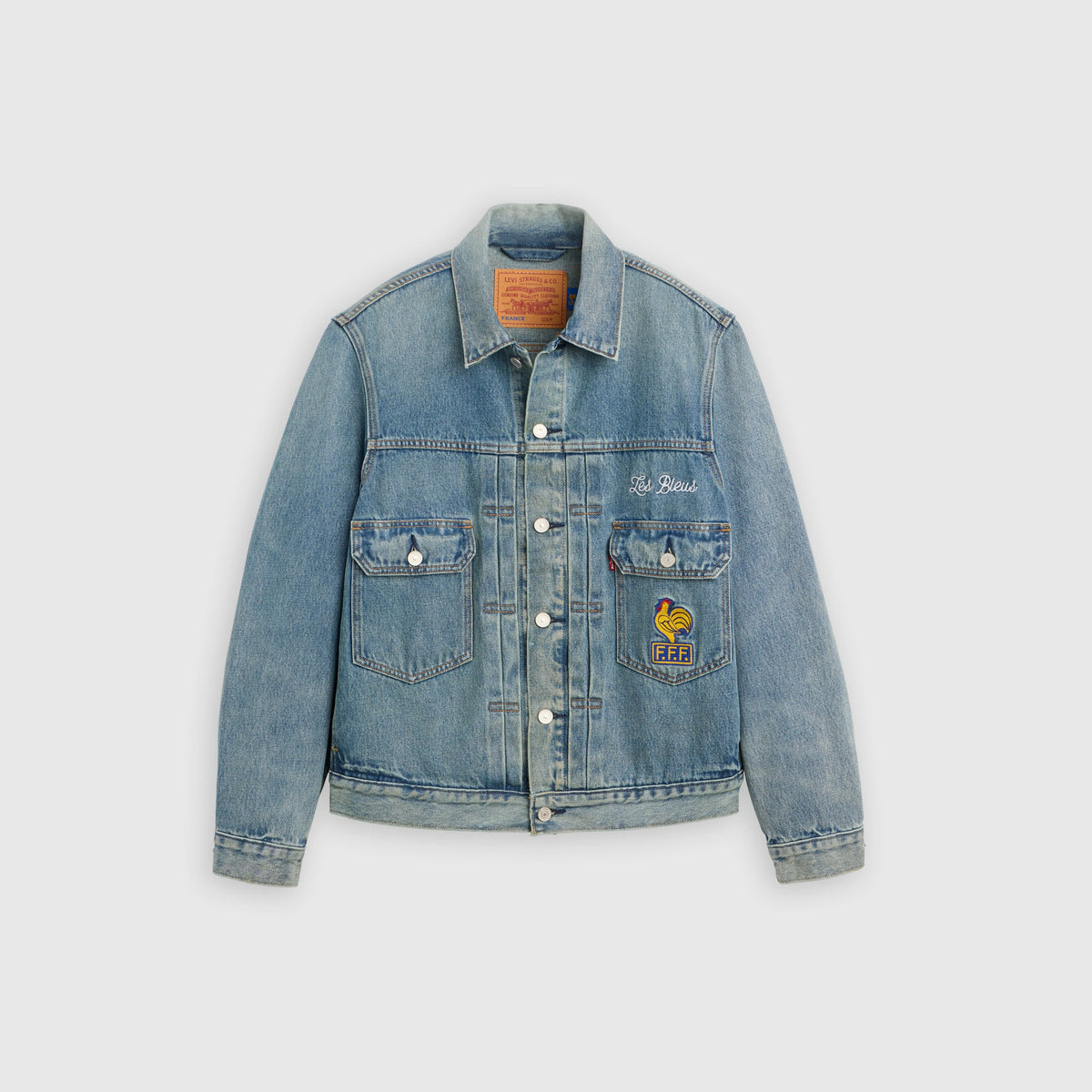 Levi’s® France Football Type II Jacket - France - Dark Wash