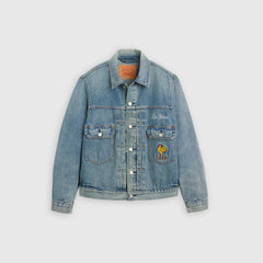 Levi’s® France Football Type II Jacket - France - Dark Wash