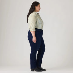Classic Straight Women's Jeans (Plus Size) - Cobalt Haze - Dark Wash