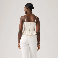 Anderson Flounce Lightweight Top - Truth Slip - White