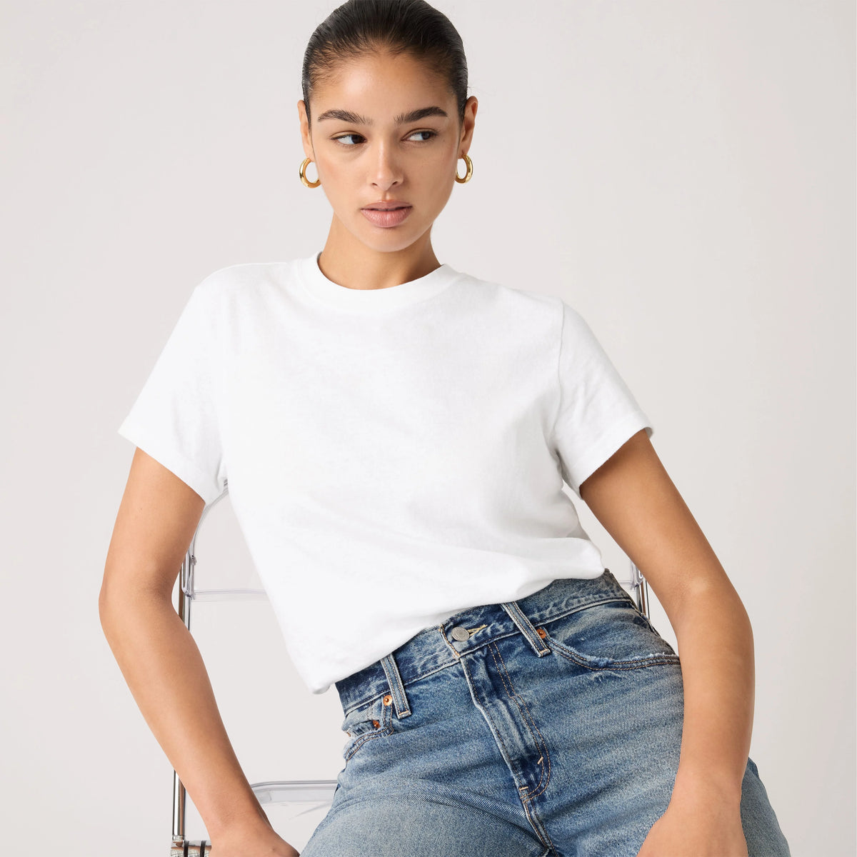 Favorite Short Sleeve Tee - Bright White - White