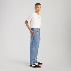 Loose Taper On The Move Jeans Big Boys 8-20 - Blue