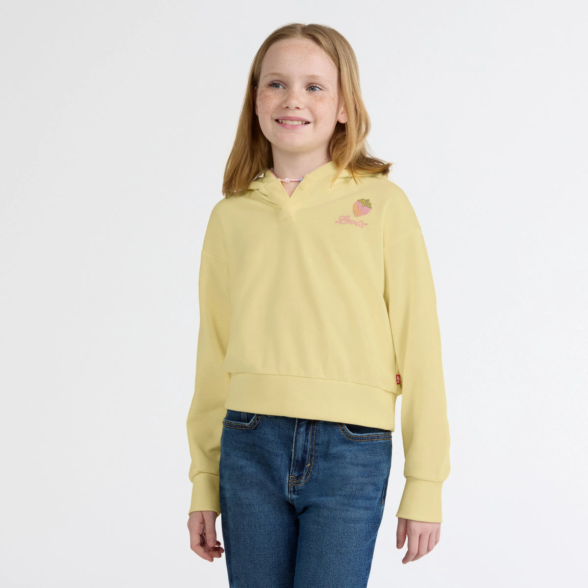 Meet and Greet Graphic Hoodie Big Girls 7-16 - French Vanilla - White