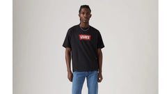 Relaxed Fit Vintage Batwing Graphic T-Shirt - Vintage Chili Oil - Black