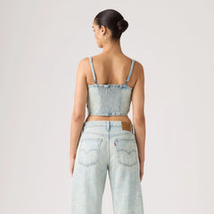 Square Neck Tank - Cielito Lindo Tank - Light Wash