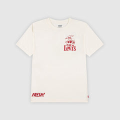 Short Sleeve Burger and Fries Graphic Tee Big Boys 8-20 - Levi's Egret - White