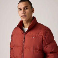 Piedmont Short Puffer Jacket - Russet Brown - Red