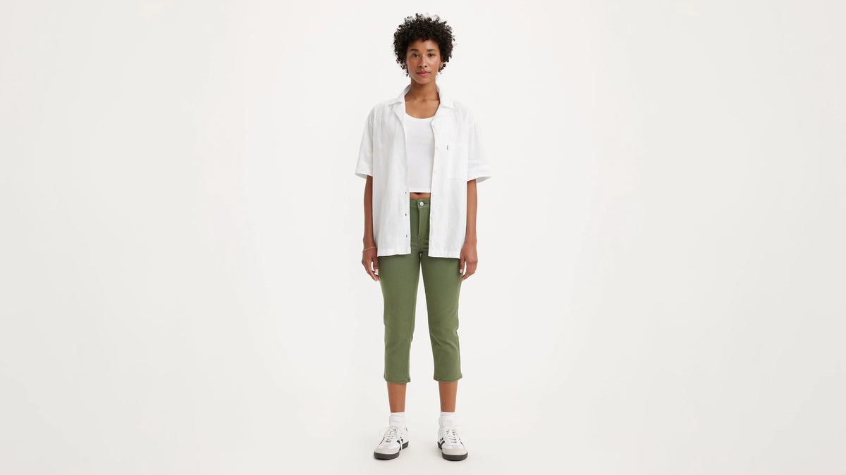 311 Shaping Skinny Capri Women's Jeans - Thyme - Green