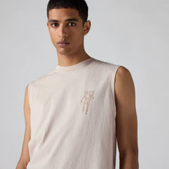 Graphic Muscle Tank - Pumice Stone - Tan