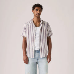 Short-Sleeve Classic One Pocket Standard Fit Shirt - Rafina Stripe Ensign - Multi-Color
