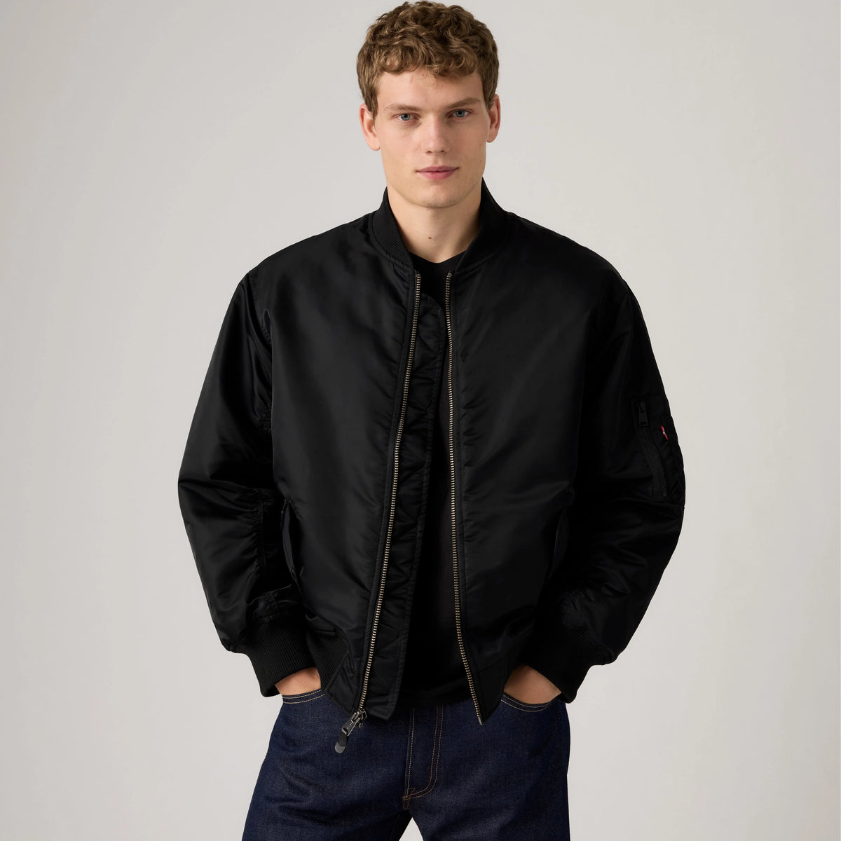 MA-1 Bomber Jacket - Jet Black - Black
