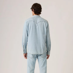 Barstow Western Denim Shirt - Solucell Worn-In - Light Wash