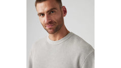 Long-Sleeve Relaxed Thermal Shirt - Light Mist Heather - Grey