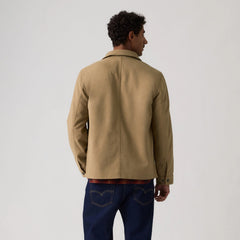 Faux Suede Chore Jacket - Tan - Tan