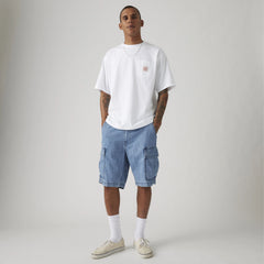 Carrier Cargo Lightweight 9" Men's Shorts - Only Up From Here - Medium Wash