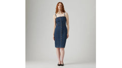Denim Bustier Dress - Upper East Side - Blue