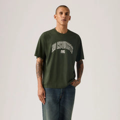 Relaxed Fit Graphic Boxy T-Shirt - No Requests Kombu Green - Green