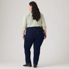 Classic Straight Women's Jeans (Plus Size) - Cobalt Haze - Dark Wash