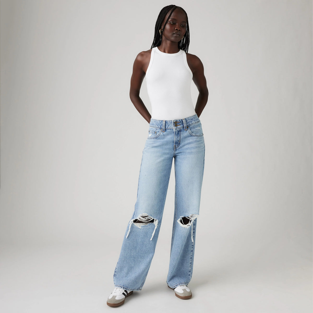 Superlow Women's Jeans - Table Talk - Med Indigo - Worn In