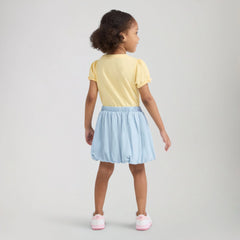Denim Bubble Toddler 2T-4T Skirt - Wow Me Over - Light Wash