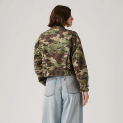 Marlowe Cropped Utility Heritage Jacket - Waller Camo V2 Cover - Green